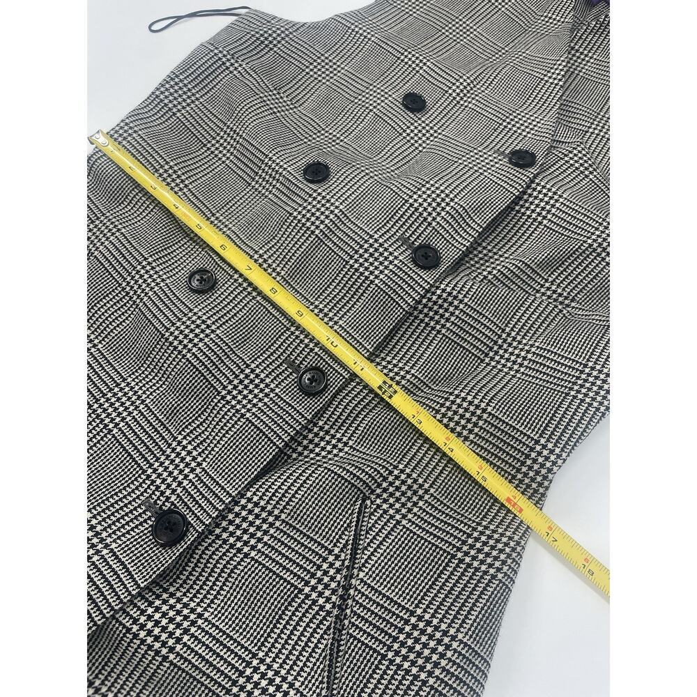 Ralph Lauren Collection Purple Label Wool Dress Double-Breasted Classic Plaid 14 - Picture 8 of 12